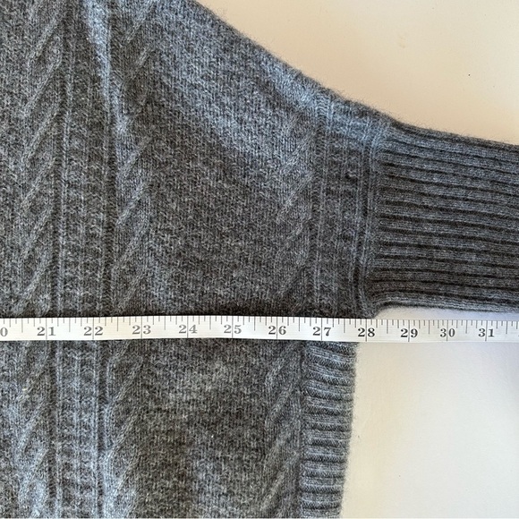 Cynthia Rowley Cashmere Gray Sweater Oversized Short Sleeve XS/S - Picture 14 of 15